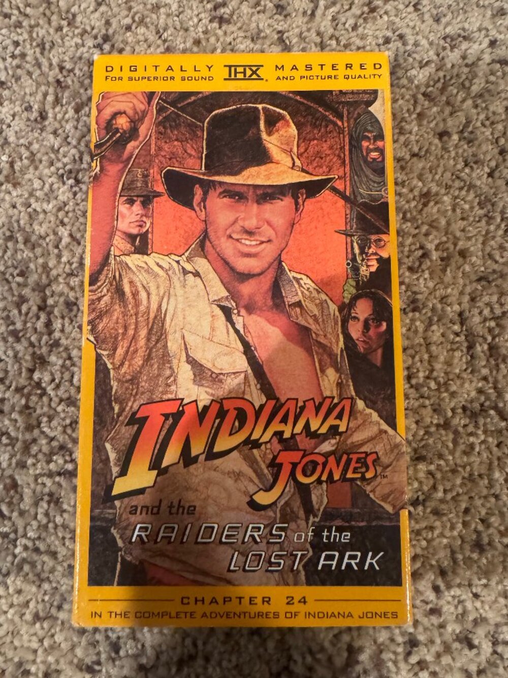 Indiana Jones Raiders of the Lost Ark VHS THX Digitally Mastered 1981 Classic Ad
